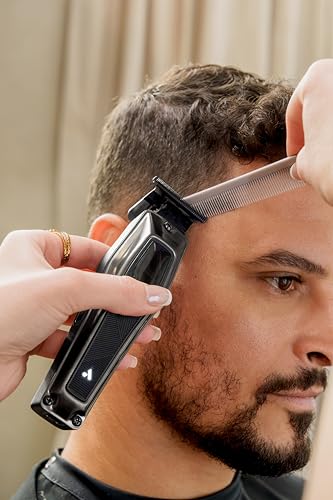 Andis 562703 Recon Professional Barber Vector Motor Beard & Hair Cordless Trimmer, DLC T-Blade, USB-C Charging with Premium Charge Stand, Black - image 6