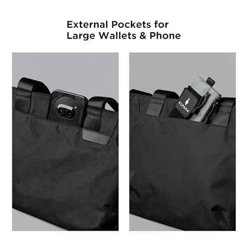 ALPAKA Elements Tote S and Zip Pouch Pro - Spacious Interior City Walk Tote Bag with Slip Pockets, Magnetic Front & Main compartment - Minimalism Zipper Wallet - RFID Blocking ID Card Holder4