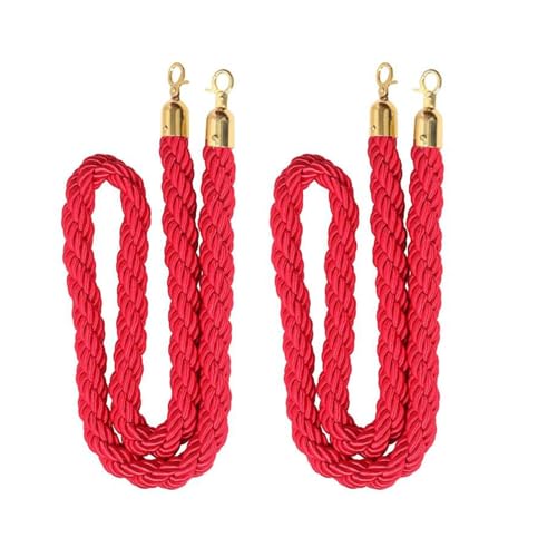 Corde de barrière rouge pour canaliser la foule et sécuriser les accès