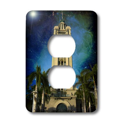 Plaque de finition haut de gamme Honolulu nuit pour double prise de courant