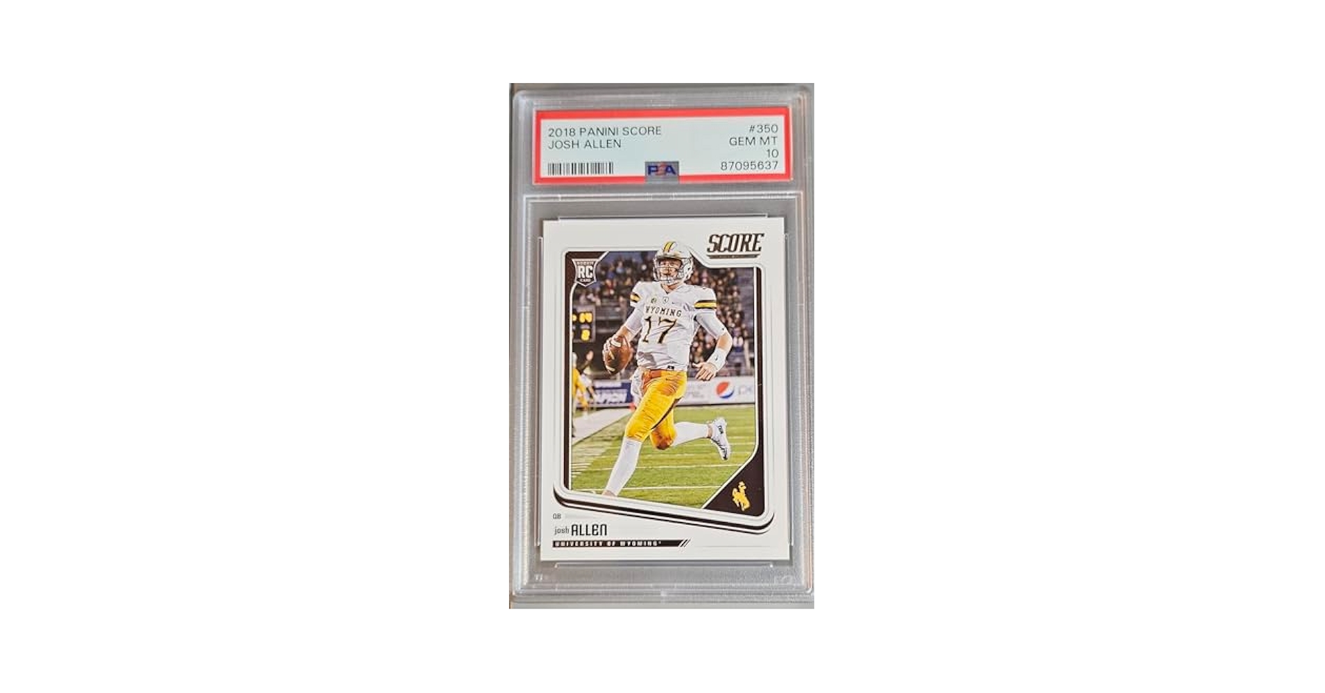 Amazon.com: 2018 Score Football #350 Josh Allen PSA 10 Gem