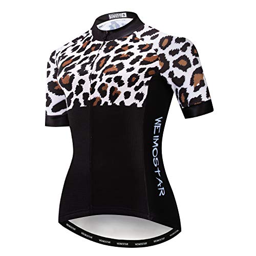 JPOJPO Women Cycling Jersey Short Sleeve Breathable Biking Shirt Tops Bike Clothing