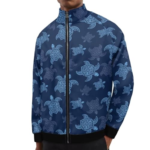 Image of Men's Lightweight Jackets Casual Full Zip Fleece Jacket Men Coats Fashion Long Sleeve Sweatshirt