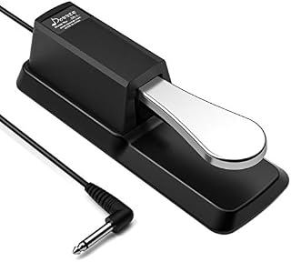 Donner Sustain Pedal for Keyboard, Piano Sustain Pedal Universal Damper Foot Pedal for Digital Piano MIDI Keyboard Electronic Organ Synthesizer (DK-1)