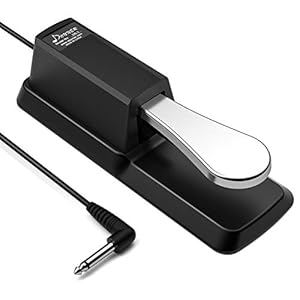 Donner Sustain Pedal for Keyboard, Piano Sustain Pedal Universal Damper Foot Pedal for Digital Piano MIDI Keyboard…
