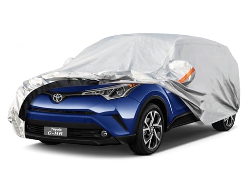 Image of GUNHYI 6 Layer SUV Car Cover Custom Fit Toyota C-HR (2018-2022) Waterproof All Weather, Heavy Duty Outdoor Snow Sun Rain Uv Protection (Ships from US Warehouse, Delivery 3-8 Days)
