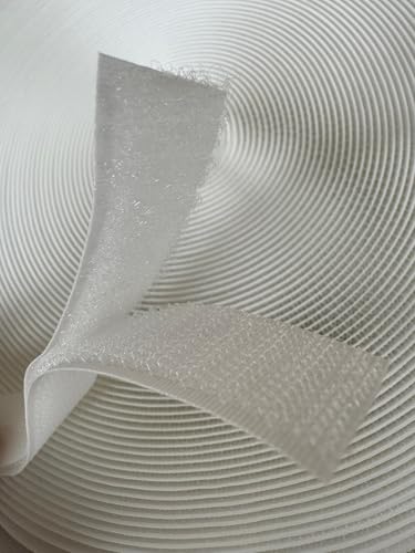 Nastro A Strappo Da Cucire 20mm X 25m - Non Adesivo, Bianco, Per Abbigliamento E Arredamento, Polyestere E Nylon - Foto 2