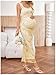 Floerns Women's Floral Maternity Dress Bodycon Fishtail Long Pregnancy Tank Dresses Yellow Floral Large