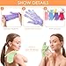 FoldTier 200 Pcs Exfoliating Gloves Bulk for Shower Body Double Sided Gloves Exfoliating Bath Mitt with Hanging Loop Bath for Women Men Bathing Skin Scrubber Accessories Beauty Spa(Multicolor)