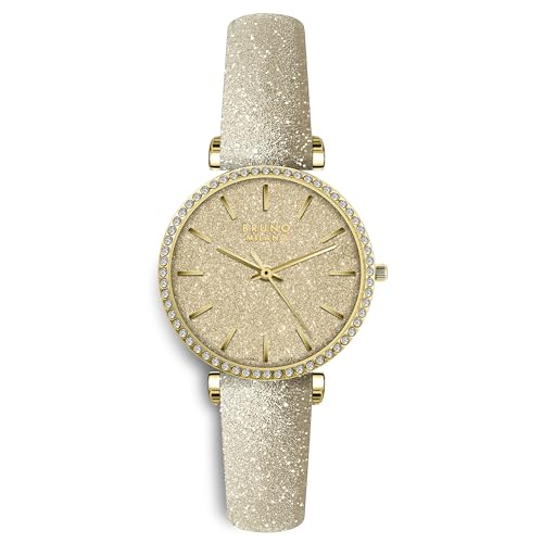 Image of BRUNO MILANO Fashion Forward Diamond Studded Bezel Watch with Added Sparkle for Women and Girls