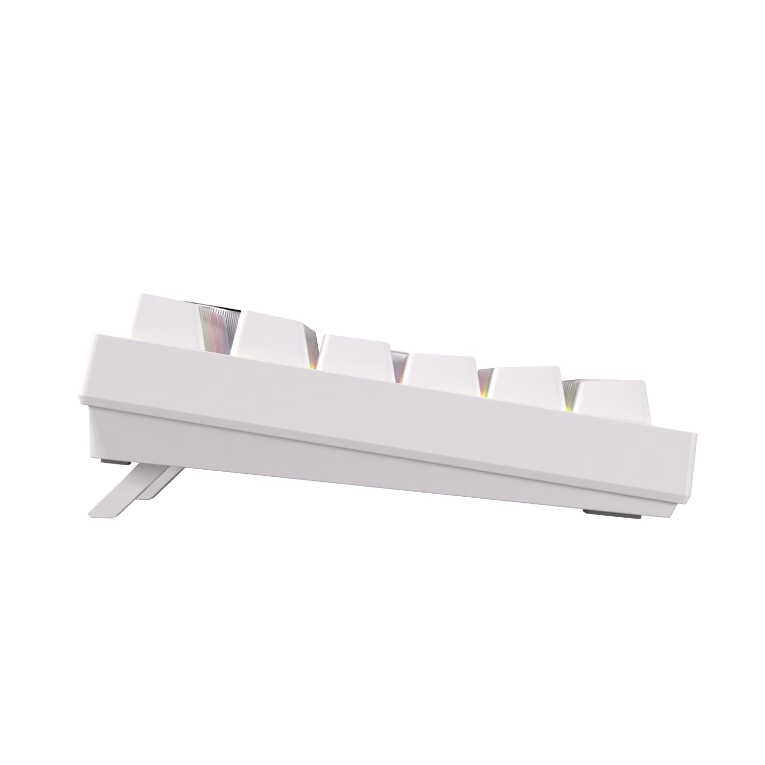 Newskill Pyros Pro teclado gaming 75% RGB inalámbrico/bluetooth/cable Outemu Red Hotswap - Color Blanco