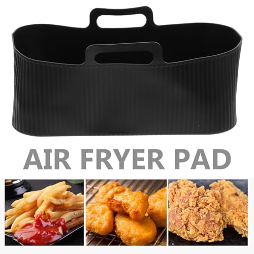 Moldes de silicona para freidora de aire con asas pack de 2 piezas reutilizables lavables 4