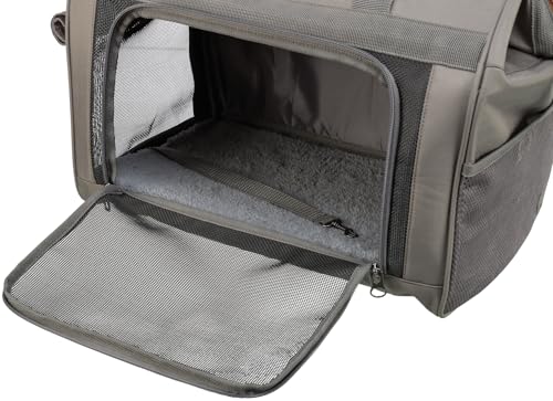 TRIXIE Transporttasche Finlay für Hunde in grau – praktische Tragetasche zum Transportieren deines Vierbeiners – komfortabel für Hund und Träger – 28909