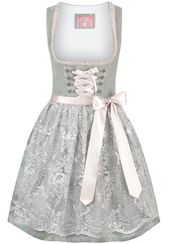 Wiesnwuid Loredana Damen Mini Dirndl, Salbei, 32