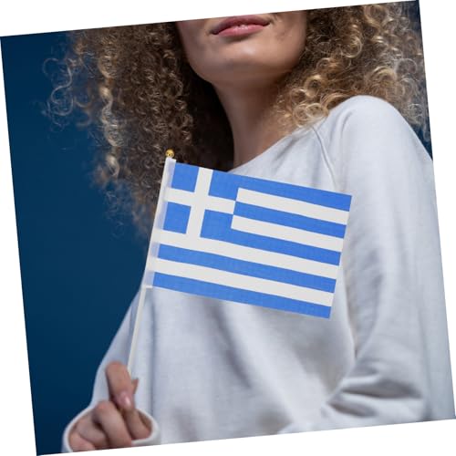 Petit drapeau main Grèce pas encombrant lot de 100 pour célébrer sans effort - 6