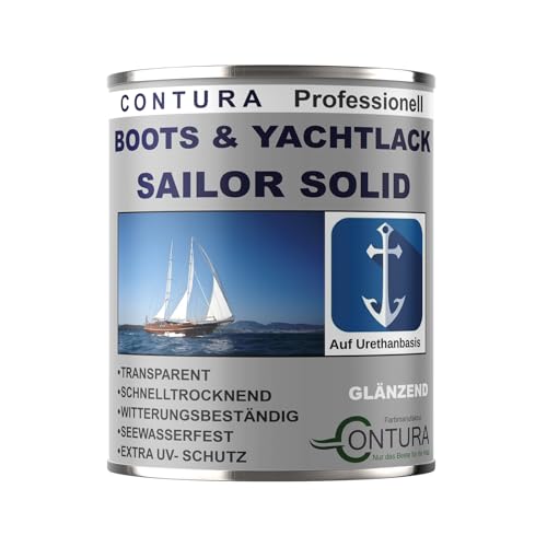Bootslack Yachtlack glänzend Contura Holzlack Thekenlack Klarlack Außen Holzschutz (375ml.)