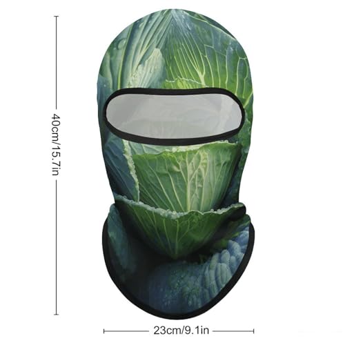 Balaclava para hombres, máscara para esquí y ciclismo, protector facial brillante para invierno miniatura 2