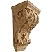 Ekena Millwork CORW08X06X14ACMA Large Wide Acanthus Wood Corbels, 8 1/2"W x 6 1/2"D x 14"H, Maple