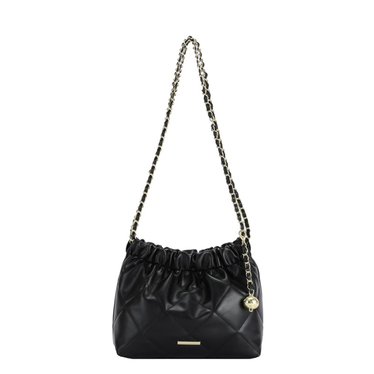 Newphoria P50 Women Black Sling PU Leather Shoulder Bag with Chain and PU Strap (B0CLRTGLC9) Amazon Price History, Amazon Price Tracker