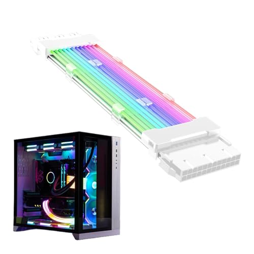 Cable ATX 24-pin ARGB para eliminar cables desordenados y oscuros en la PC 1