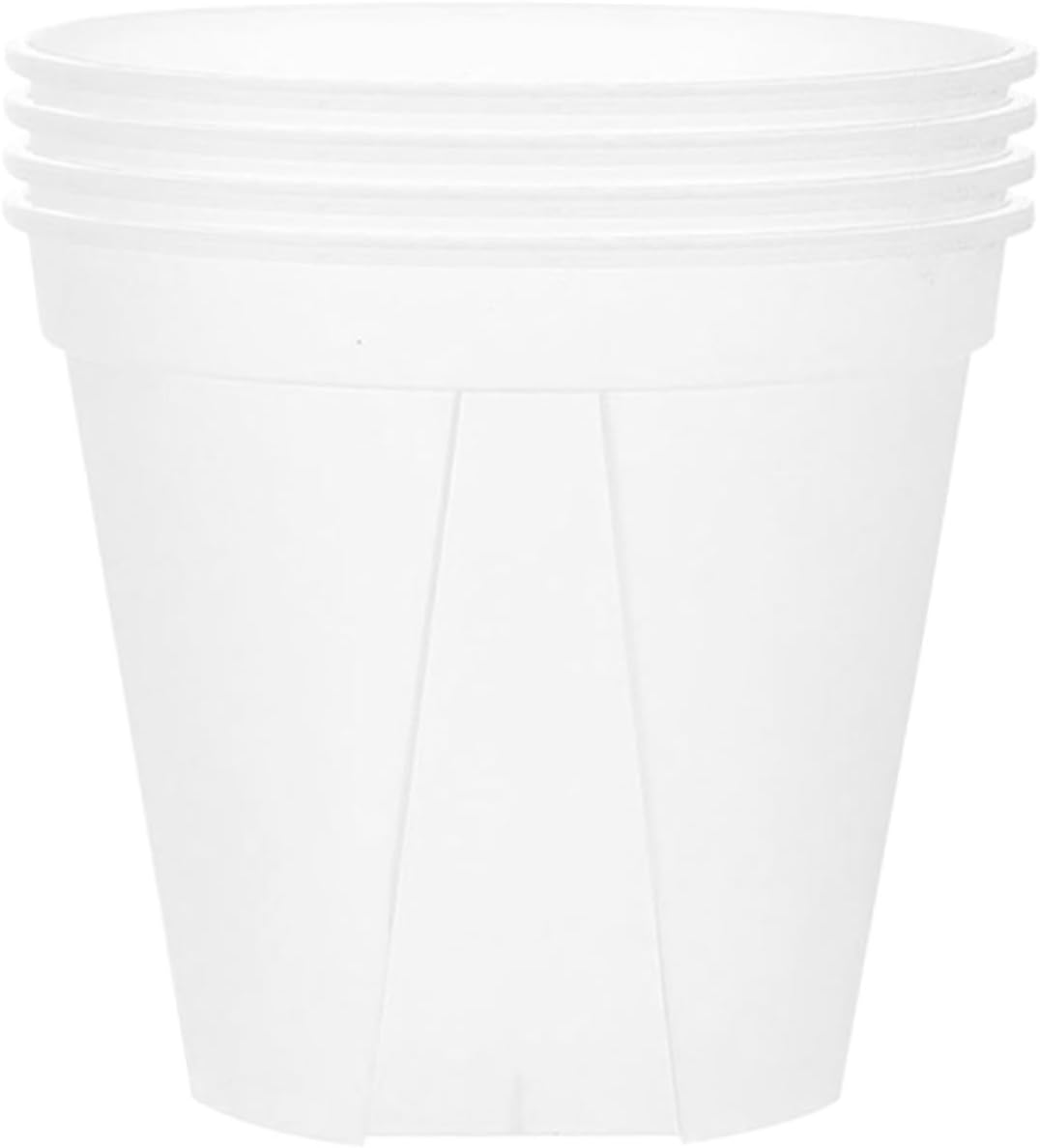 4pcs Plastic Nursery Pots for Planting Thickened Planter Containers Drainage for Flowers and for Home Gardening and Balcony Decor