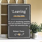 XingFox Abschiedsgeschenk für Frauen, Männer und Kollegen – Schild aus Vintage-Metallblech für Abschiedsgeschenke, Dekorationen, Geschenke für Kollegen, Mutter und Vater (20 x 30 cm)