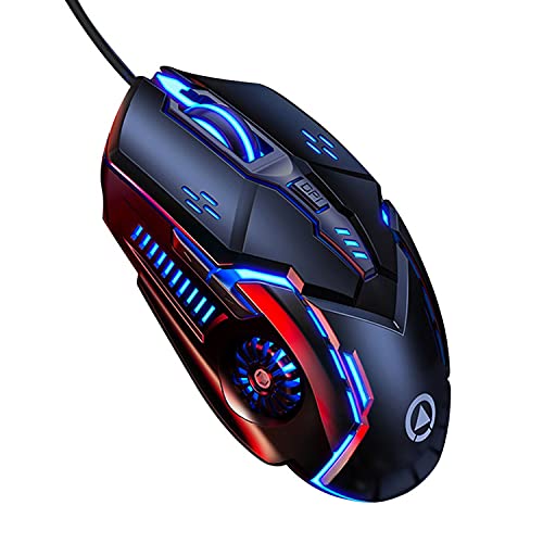 Gaming-Maus, RGB Wired Computer-Maus für Laptop Cover