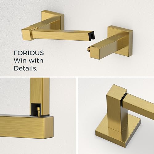 FORIOUS Toilet Paper Holder and Towel Ring Set, Bathroom Accessories Set by FORIOUS - Used condition - Image 4