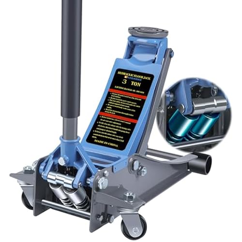LARBANKE 3 Ton Low Profile Floor Jack,3.15-18.31 in