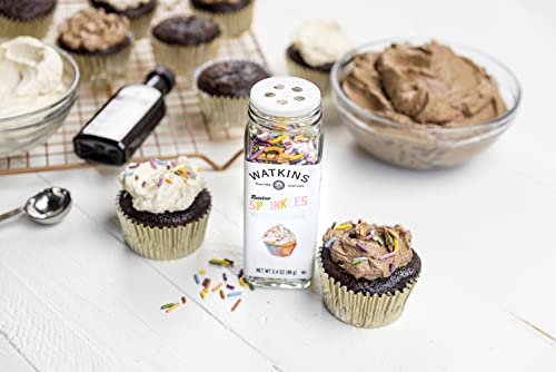 Watkins Rainbow Decorating Sprinkles, No Artificial Dyes, Kosher, 3.4 Ounce Jar, 1-Pack #TOP7
