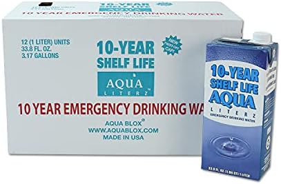 Ready America 10 Year Shelf Life Water, Pack of 12