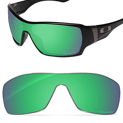 Image of Performance Replacement Lenses Compatible with Oakley Offshoot OO9190 Polycarbonate Polarized Etched-Emerald Green