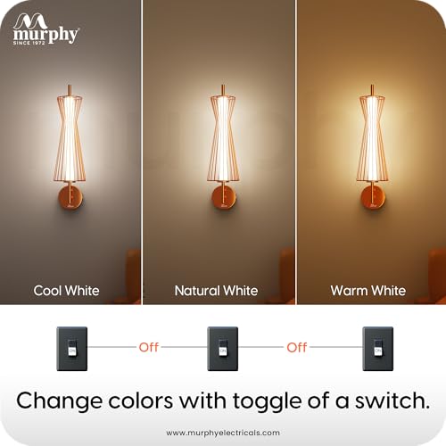 Image of Murphy Cage Line 12W Wall Lamp Pack of 1 | 3-in-1 Color Changing LED (Cool White /Warm White /Natural White) with 2-Year Warranty | Premium Rose Gold Finish Decorative Light
