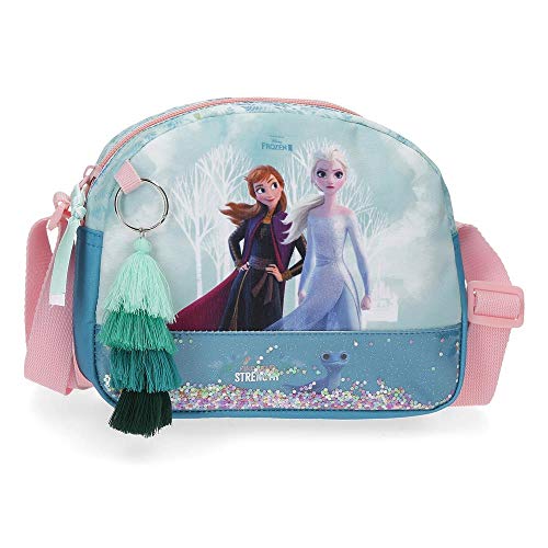 Disney Frozen Find Your Strenght Bandolera Azul 20,5x16,5x6 cms Poliéster