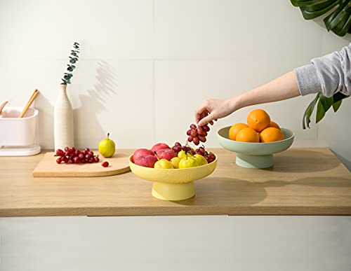 onefitow Fruit bowl Fruit Basket for Kitchen Countertop Storage Baskets Stand Organization, Decor Centerpiece for Kitchen Counter or Dining Room Tables (Pink) by onefitow - Image 5