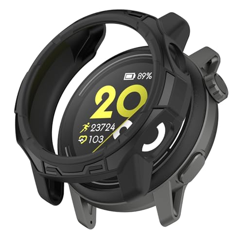 SHEAWA COROS(�J���X) PACE 3�p�P�[�X �J�o�[ �ی�P�[�X TPU�S�� �ی�J�o�[ �ϏՌ� �A�N�Z�T���[ (�u���b�N)