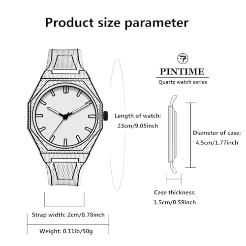 FANMIS Men's Anime-Inspired Fashion Sketch Wristwatch Minimalist Creative Wormhole Design Stylish and Durable Timepiece for Men's Sports Watch