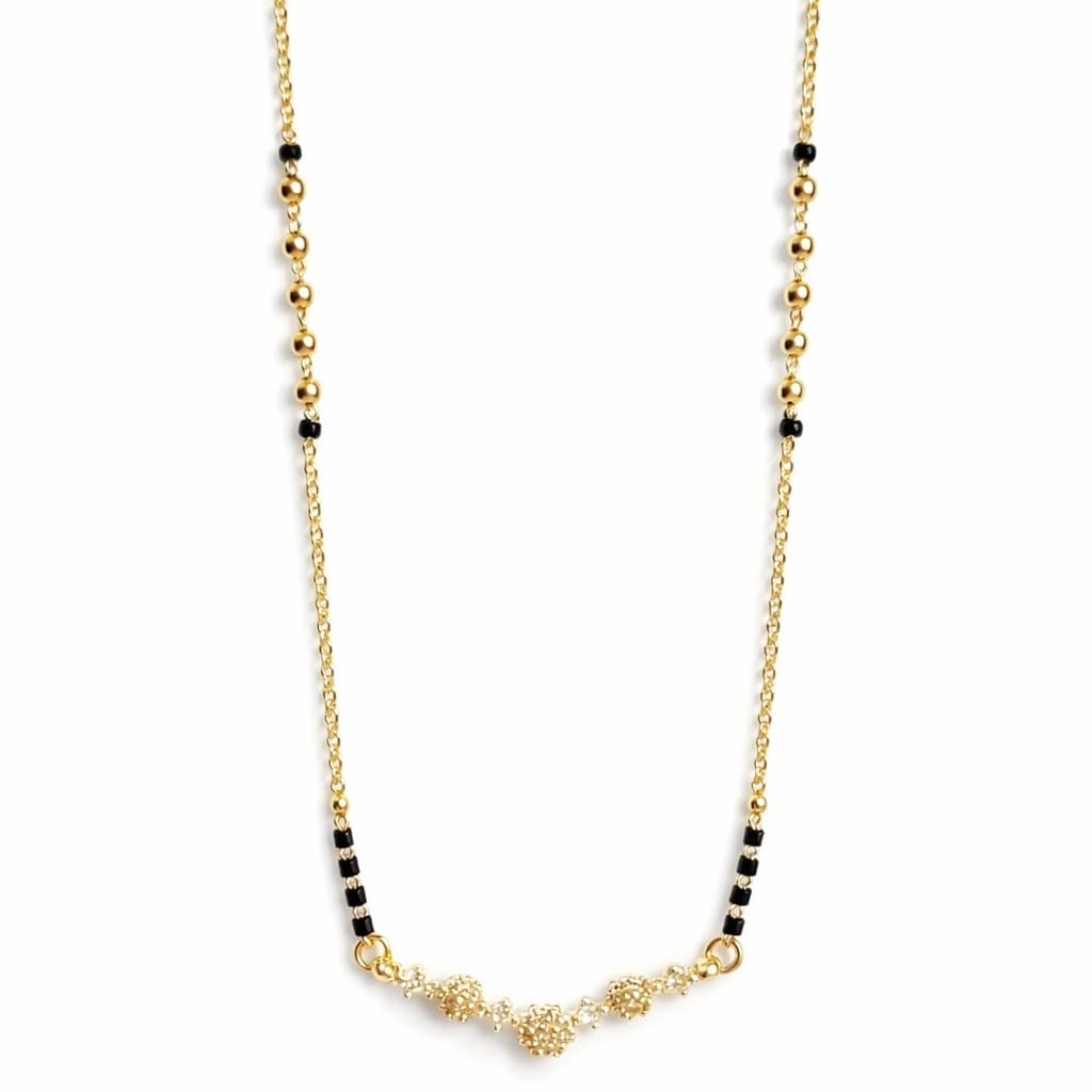 Anti Tarnish Adjustable Mangalsutra for Womens Stainless Steel Black Bead Chain Elegant Traditional Modern Daily Wear Jewelry Lightweight Durable Fade Resistant Long Lasting Shine Gift Item - 1 Set-image-4