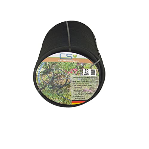 50m CS Perlschlauch drucklos für die drucklose Bewässerung am Regenfass/Regentonne/IBC Tank/Wasserfass