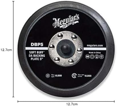 MEGUIAR'S 5" Soft Buff DA Backing Plate – Use with MT300 Dual Action Variable Speed Polisher – DBP5