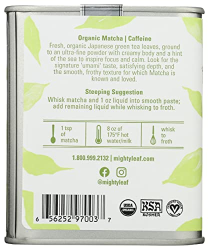 Mighty Leaf Organic Matcha Green Tea, 1.5 Oz #TOP4