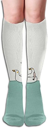 LzVong Small Duck In Big Duck Women's Long Knee High Socks Dresses Casual Stockings