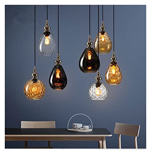 Éclairage d'intérieur suspension boule de verre style rétro - 5