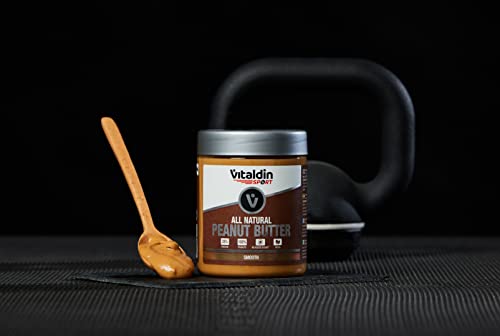 Naturbelassene Erdnussbutter Smooth – Pack 2 x 500 gr Erdnussbutter mit Cremiger Textur– 100% Naturbelassene Erdnussbutter ohne Zuckerzusatz – 26% Protein – Vegan