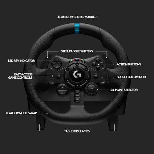 Logitech G923 Racing Wheel and Pedals for Playstation/PS5/PS4 & PC - image 8