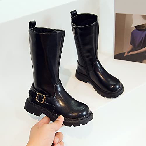 Toddler Winter Shoes Fashion Winter Children Girls Boots Thick Soles Non Slip Solid Color Girls Rains Boots3