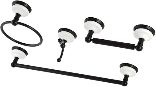 Kingston Brass BAK1112478ORB - Accesorios de baño victorianos de 4 piezas, bronce aceitado