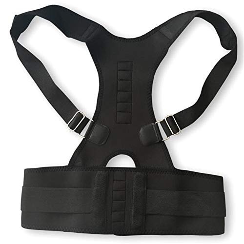 Corrector de postura magnético cinturón soporte de espalda dolor S