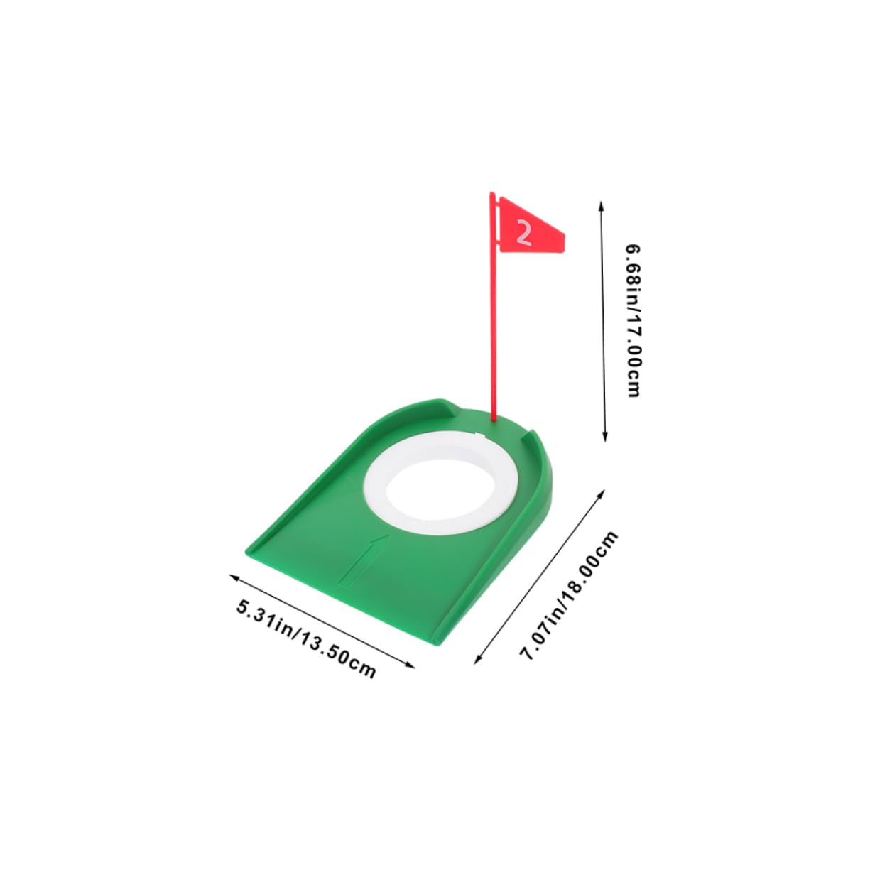 COOLHIYA Home Golf Practice Aid 9-Piece Golf Putting Cup Set Hole Flag Enhance Your Game