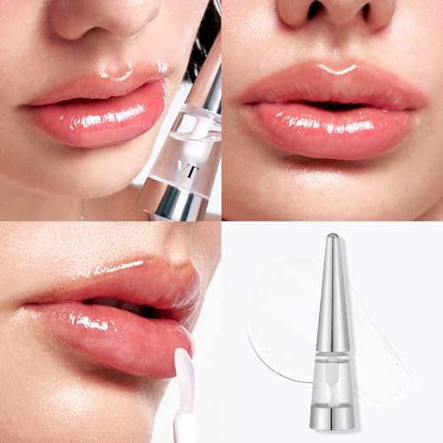 Image of VT COSMETICS Reedle Shot Lip Plumper, Hydrating & Volumizing Clear Lip Gloss, Microneedling Effect & Hyaluronic Acid for Fuller, Smoother Lips, 0.15 oz (4.3 g) (Beginner)